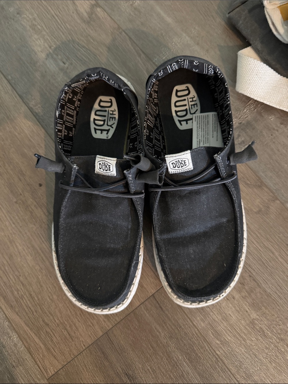 Hey Dude Black Slip-On Casual Sneakers